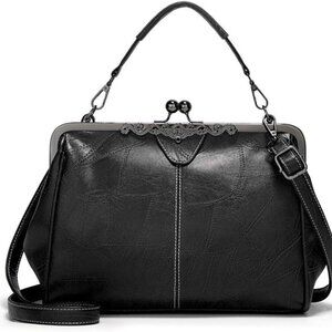Women PU Leather Handbag Tote Crossbody Purse Messenger Bag
